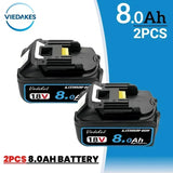 BL1860 for Makita 18V 8Ah Original Battery BL1830 BL1860 BL1850B Tool Battery Compatible for Makita 18 Volt Wireless Grinder