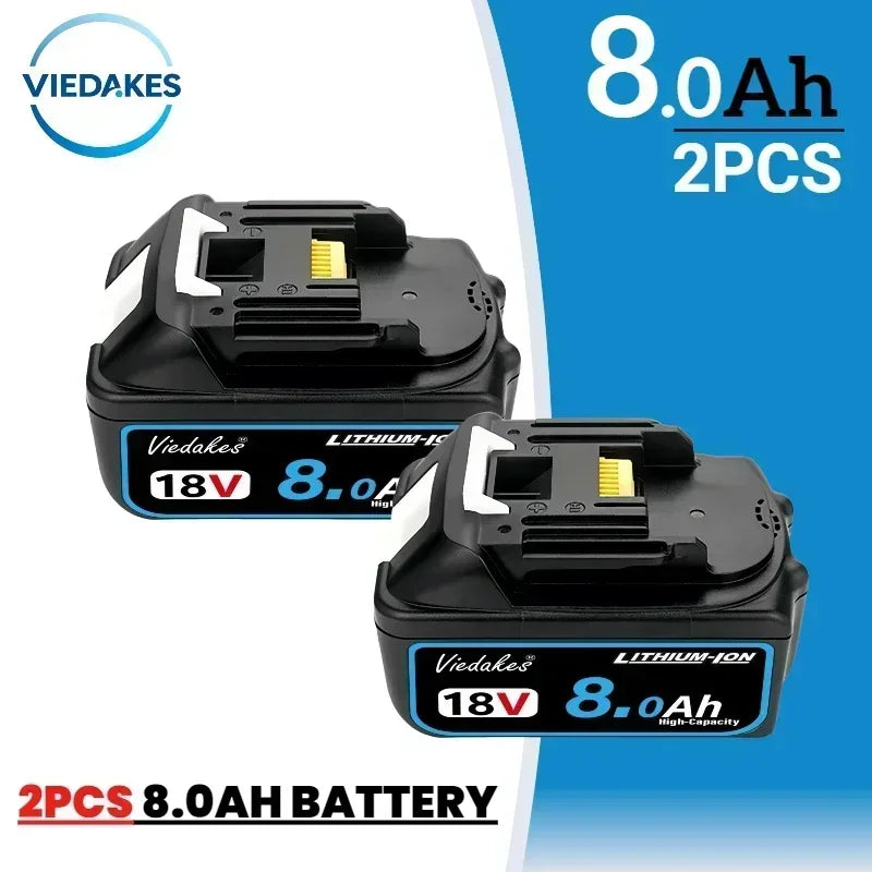 BL1860 for Makita 18V 8Ah Original Battery BL1830 BL1860 BL1850B Tool Battery Compatible for Makita 18 Volt Wireless Grinder