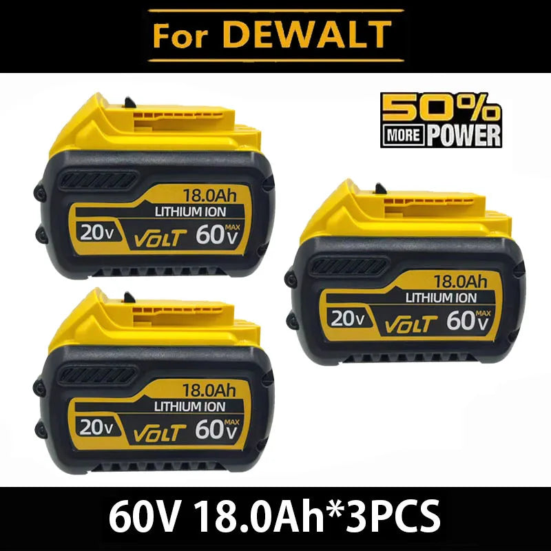 Compatible Replacement Battery For DeWalt 20V/60V 12Ah Lithium Battery Fit DCB200 DCB203 DCB204 DCB205 DCB206 Power Tools