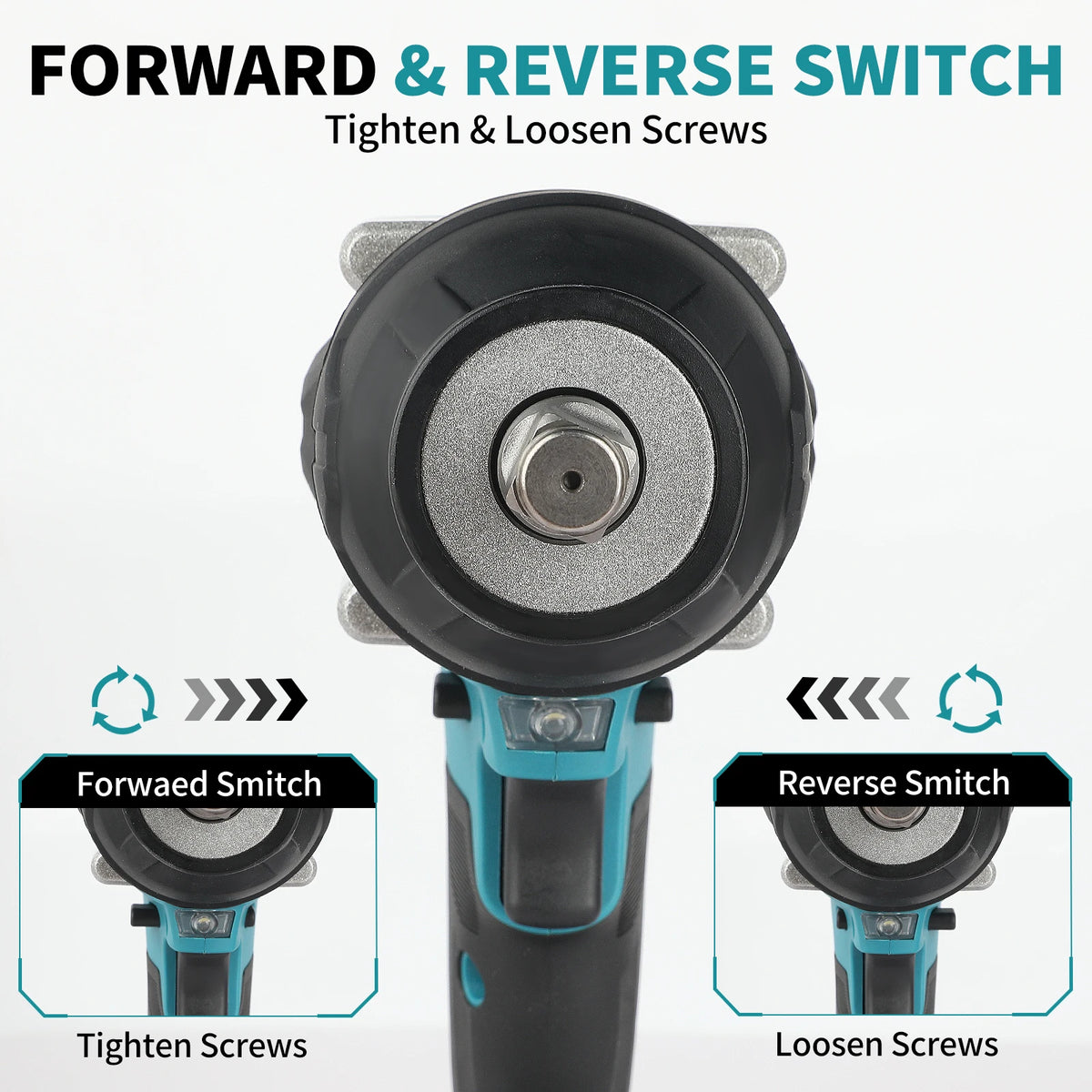 Makita DTW700 18V Cordless Brushless Impact Wrench 1000Nm Torque Dustproof 4-Speed for Light Heavy Duty Fastening Power Tool