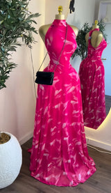 GLCMYAYA 2026 New Women O-neck Sleeveless Floral Print Mermaid Maxi Dress Evening Birthday Beach Sexy Night Party Long Dresses