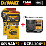 Original Dewalt Flexvolt Battery 20V/60V 9Ah Lithium Ion 18V/54V Battery 180 Watt Hours 6X Runtime 60V Max Replacement Li-ion