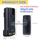 5000mAh PMNN4409AR Type-C USB Replacement Battery for Motorola APX4000 XPR3500 XPR7380 XPR7550 GP338D+ XIR P8660i Two Way Radios