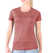 100% Merino Wool T-Shirt Womens Lightweight Short Sleeve Crew Shirts Merino Wool Base Layer Women Undershirt No Itch Breathable