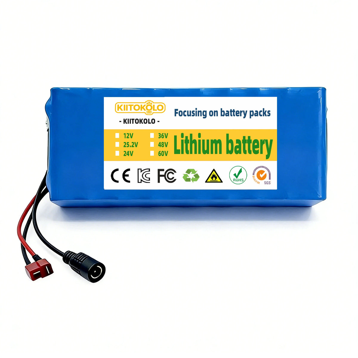 36V 10000mAh 10S4P Lithium Ion Battery Built-in BMS High Capacity Replacement Battery for 500W Electric Scooter E-Bike