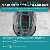 Digital Display for Efficient Floor Wall Tile LayingTool Makita Electric Tile Leveler 10000rpm Vibration Frequency 8Gears7500mAh