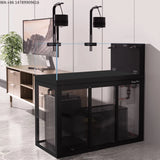 All-in-One AquariumAquarium Fish Tank Luxury Home Marine Rimless Black Glass With 15mm Thickness Easy-to-Care & Goldfish Compati
