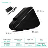 48V 30AH Electric Bike Battery 21700 Cells 60V 52V 48V Bikes Downtube Polly L-G 72V 15AH Scooter E-Bike Battery Pack for 0-2000W