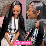 HD Transparent 13x4/13x6 Straight Lace Front Wig 7x6 Glueless Wig Brazilian 360 Human Hair Lace Frontal Wigs For Black Women