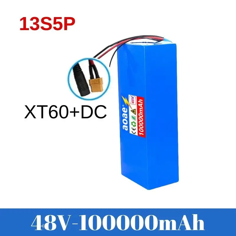48V 100ah 13s5p Lithium Battery Pack 48v 100000mAh 250W-2000W Citycoco Motorized Scooter Batteries Built in 50A BMS