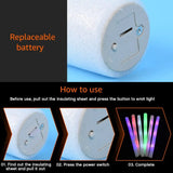 100Pcs LED Glow Sticks Bulk Colorful RGB Glow Foam Stick Cheer Tube Dark Light for Xmas Birthday Wedding Party Supplies