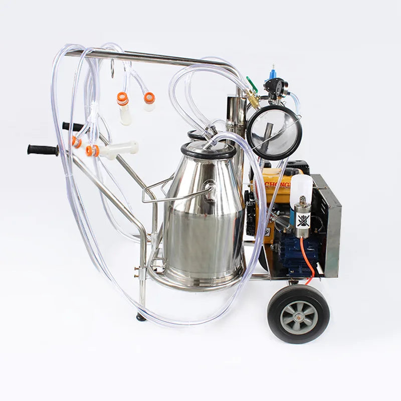 Farm Milking Machine High Power Large Capacity 25L Automatic Electric New Mobile Vacuum Cow And Sheep Milking Machine