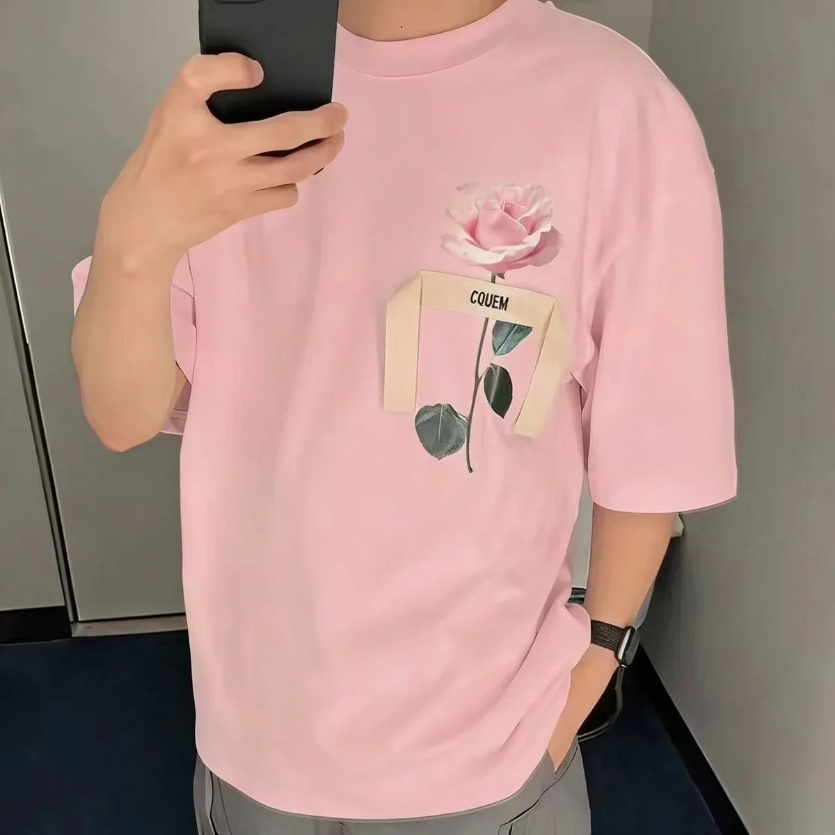 2026 New Men's and Women's Spring and Summer Short Sleeved T-shirt Casual Versatile Fashion Round Neck Top