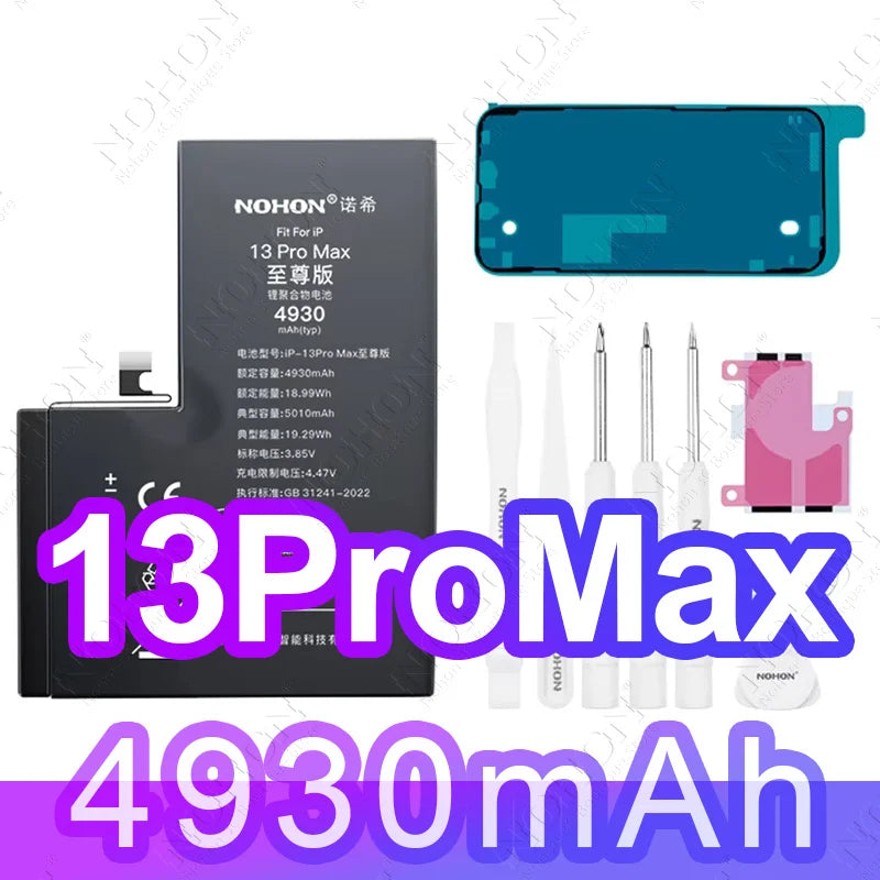 NOHON High Quality 2160mAh Battery For iPhone SE 2022 2020 2016 SE2 SE3 11 12 13 14 Phone Replacement Batteries With Tool Kit