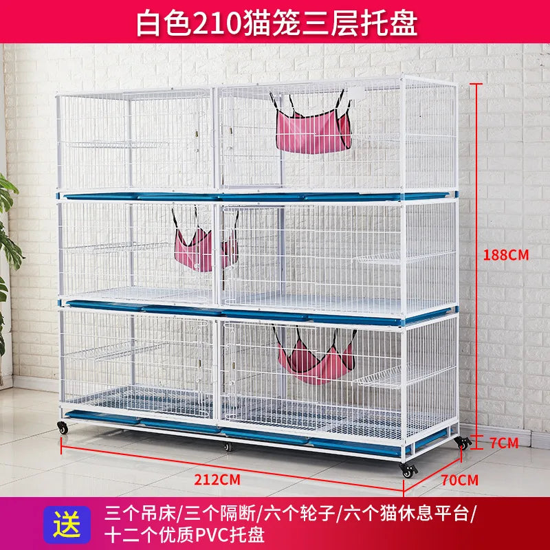 Cat cage Pet foster cage Inpatient cage Isolation cage Multi-layer cat cage Display cage