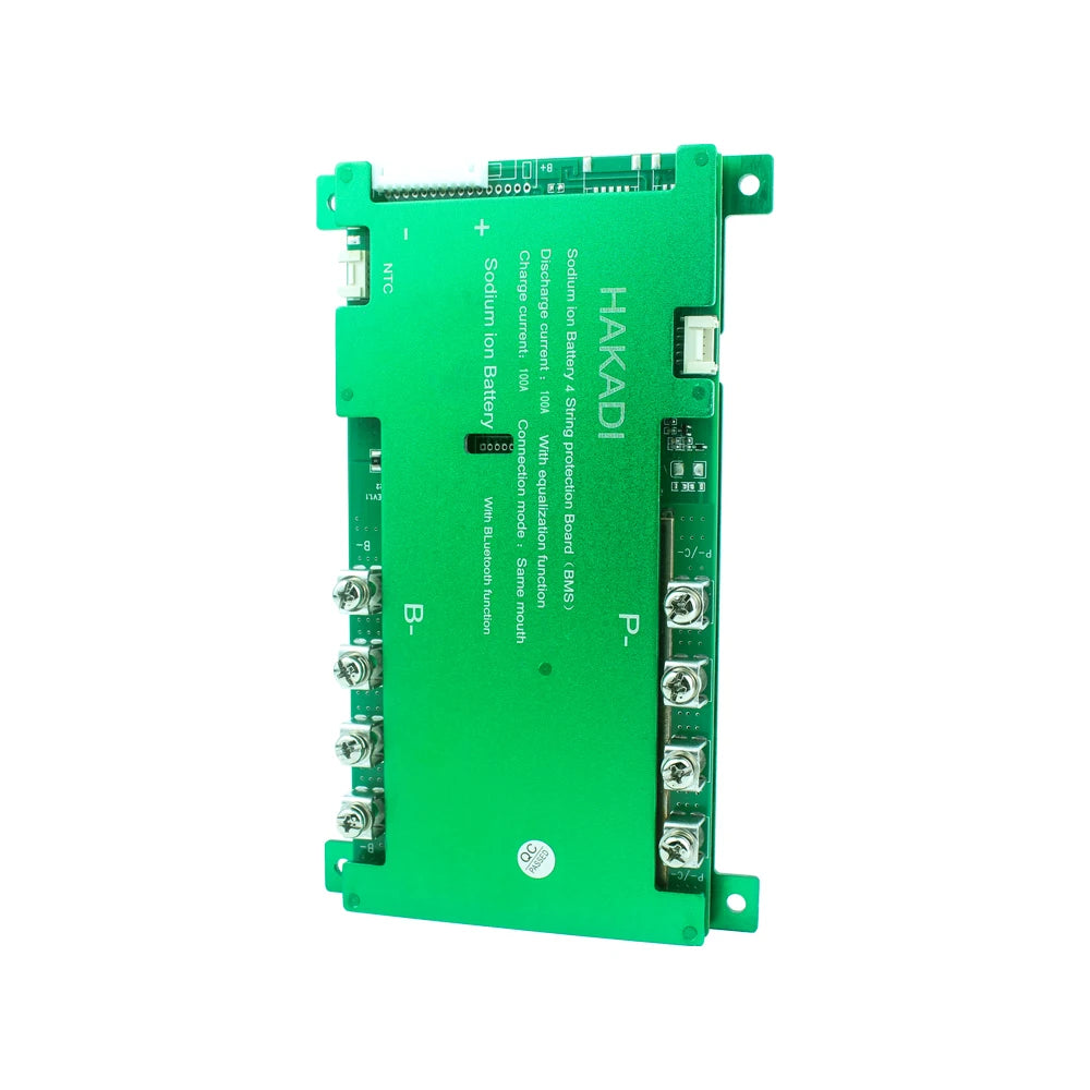 HAKADI Sodium-ion BMS 4-16S 50A 100A 150A 200A Bluetooth BMS For DIY Na-ion Battery Pack For Solar System Boat RV