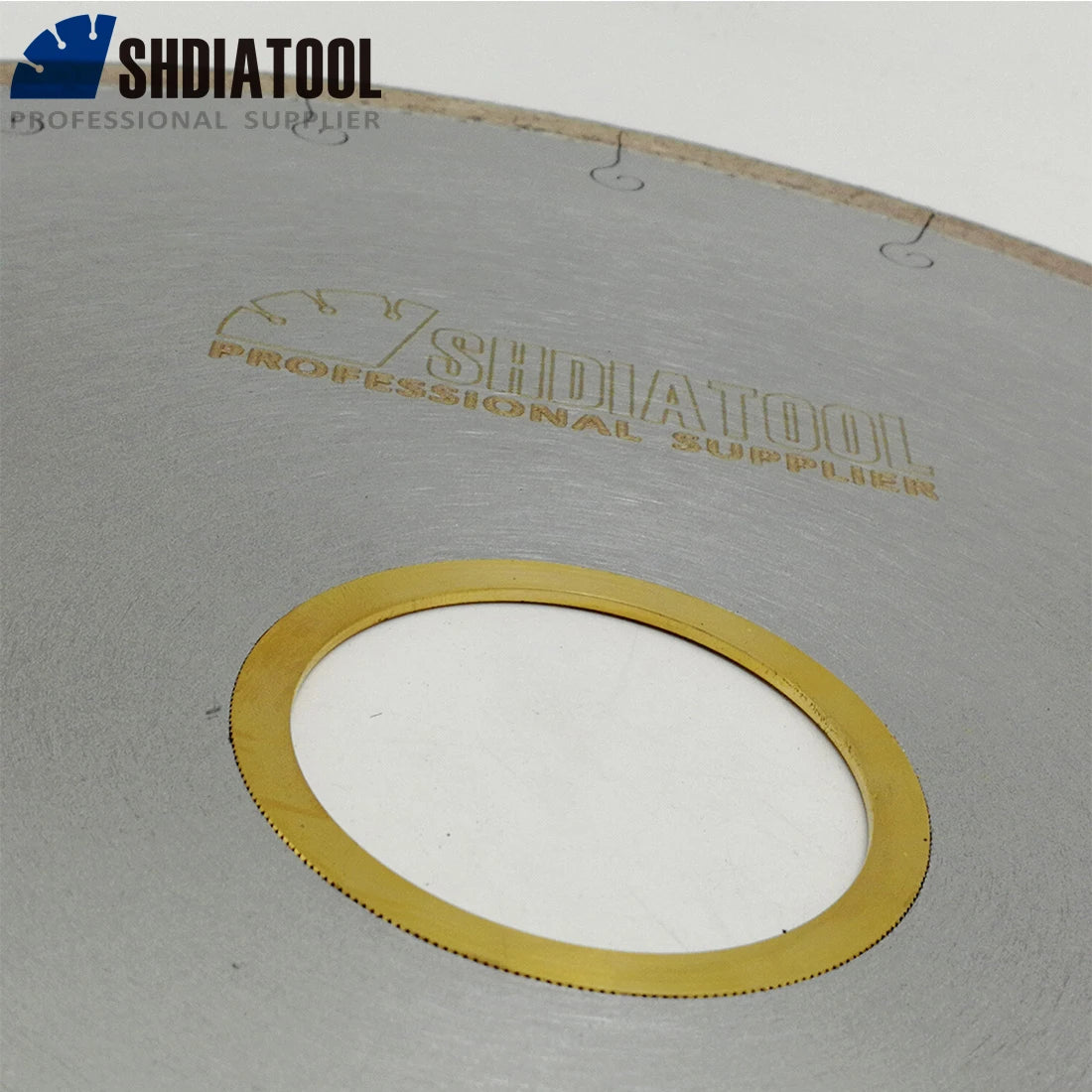 SHDIATOOL 1pc 300MM/12" Ceramic Blades With Hook Slot Diamond Saw Blades Tile Porcelain Cutting Disc Bore 60mm with 50mm washer