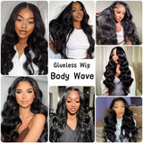 Body Wave Glueless Preplucked Human Wigs Ready To Go 4X4 Human Hair Wigs Pre Cut Ready To Wear Closure 5X5 Brazilian Wig