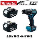 Genuine Makita 18V 6Ah 5Ah Rechargeable Battery for Makita Power Tools Li-ion Replacement 18v Battery+charger+Electric Drill