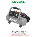 Numax 20 Volt Cordless 1/2.5 Gallons 4L/10L Air Compressor For Makita 18V Battery