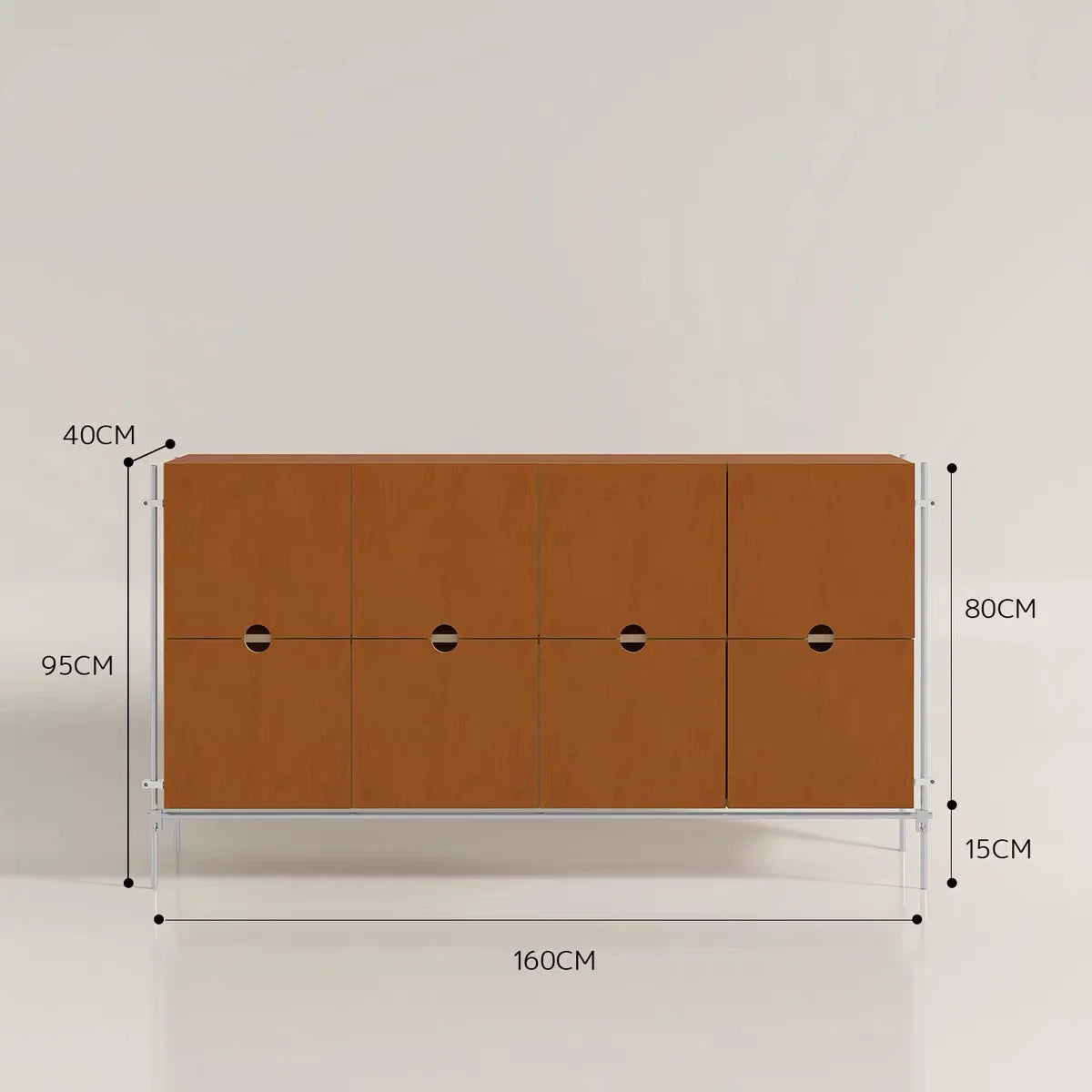 Birch marine board sideboard, industrial style dining room living room storage cabinet drawer living room multi-layer wall stora
