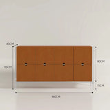 Birch marine board sideboard, industrial style dining room living room storage cabinet drawer living room multi-layer wall stora