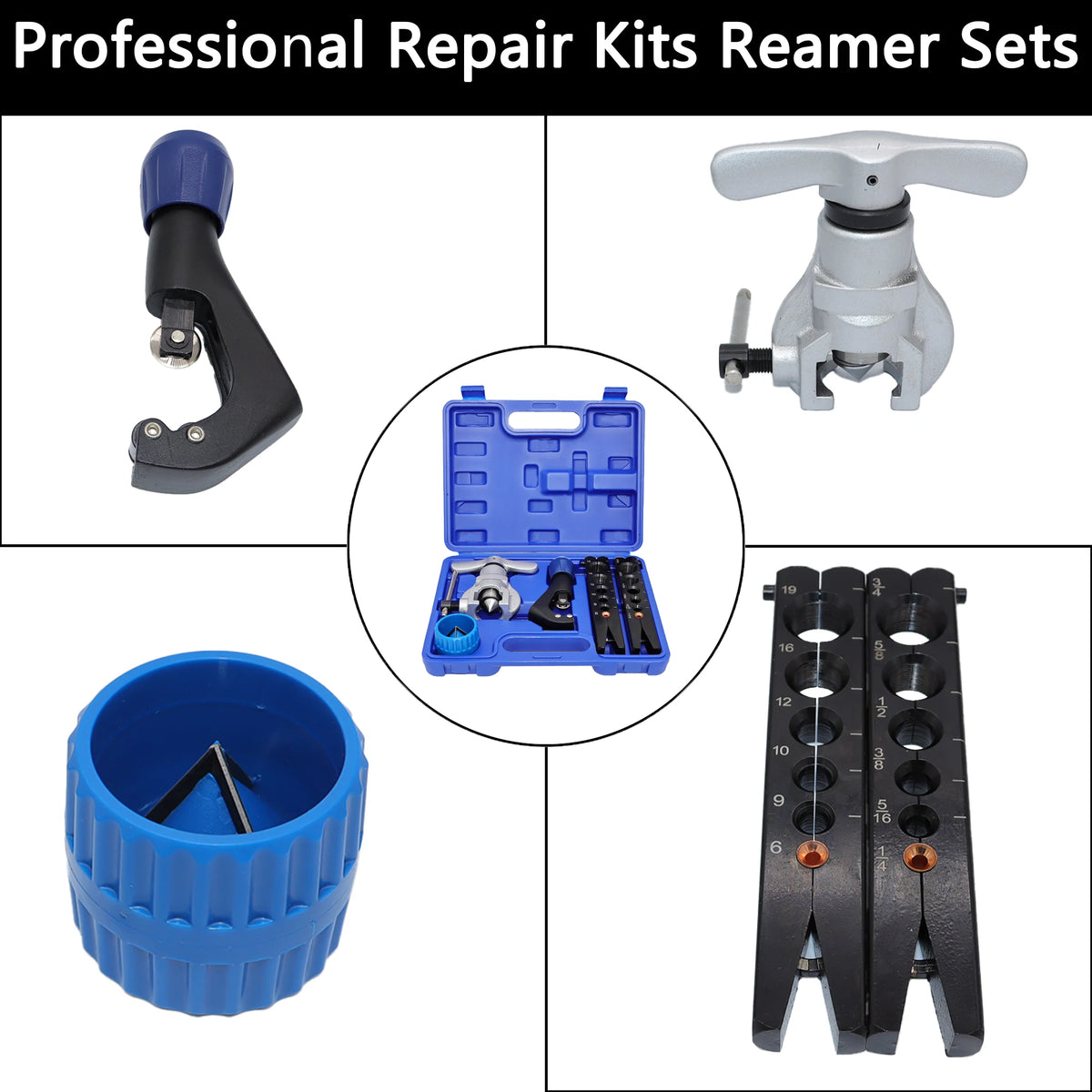 Air Conditioner Cutter Copper Pipe Reamer Eccentric Expander Tube Flaring Tool CT-806AM-F Metric/Inch Refrigeration Repair Tool
