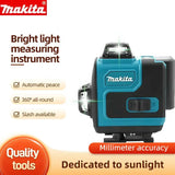 Makita 3D/4D 360° Green Laser Level: High Precision Horizontal/Vertical Construction Tool