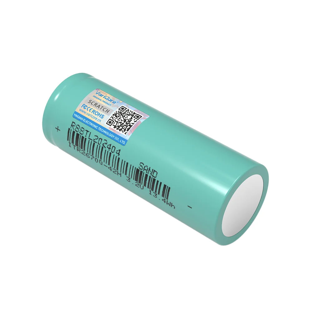 VariCore 3.2V 26700 4000mAh LiFePO4 Rechargeable Battery 3C Discharge DIY 24V 36V 48V Electric Tricycle Batteries Pack Grade A