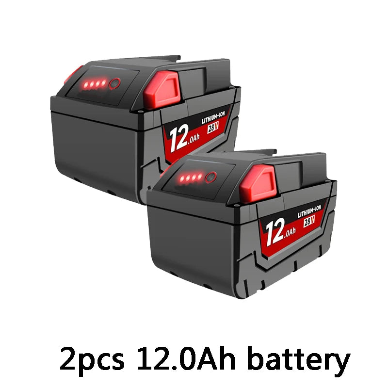 12.0Ah M28 Battery Li-Ion Replacement Battery For Milwaukee 28V M28 48-11-2830 0730-20 Tool battery