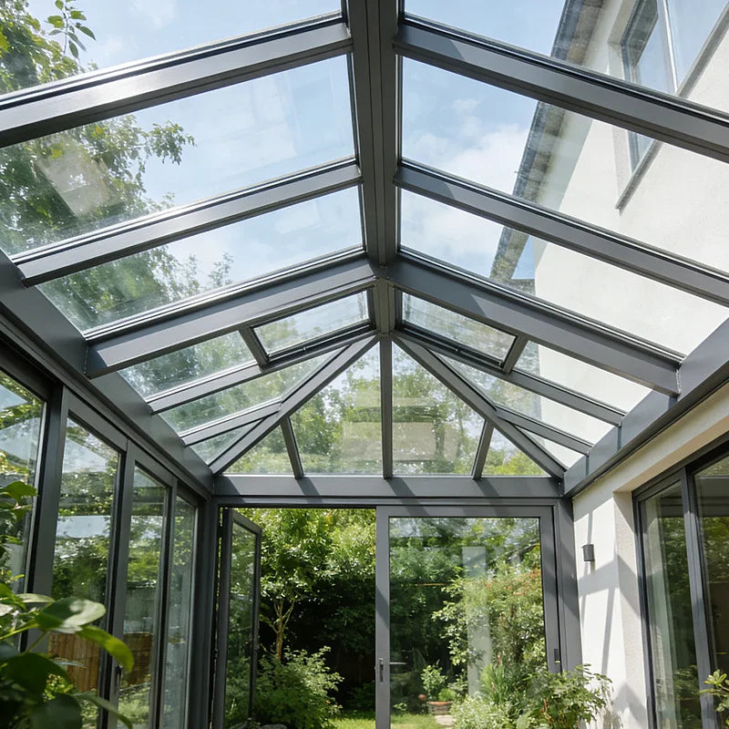 Premium Aluminum Alloy Sunroom Waterproof Tempered Glass Enclosure for Terrace Weatherproof Outdoor Solarium and Conservatory