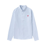 2026 New Men's Long Sleeve Casual Shirt Double Chest Pocket Button Up Soft Loose Linen Comfy Daily Work Street Outdoor Wear Tops