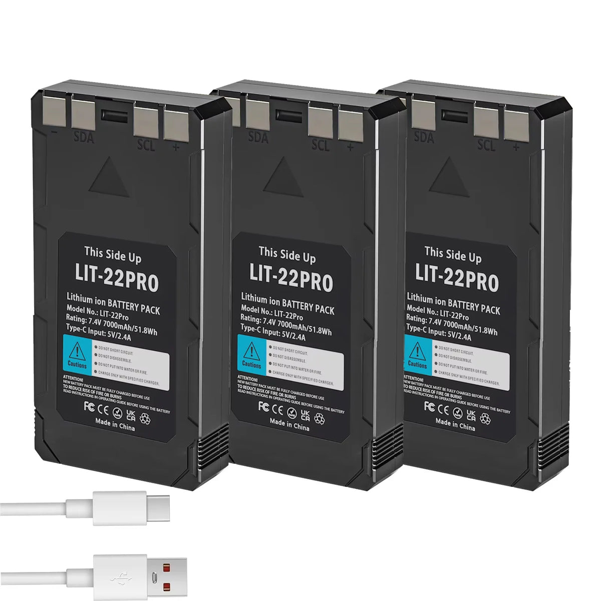 7000mAh SPYPOINT LIT-22 Battery for Cellular Trail Camera For SPYPOINT Flex-M Flex-S Flex G-36 Flex-Plus Rechargable Lithium