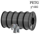 TECBEARS PETG 3D Printer Filament 5KG 1.75mm petg Multi color combination set FDM 3D Printer Materials DIY Gift From US UK DE