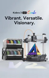 ANYCUBIC Kobra 3 V2 Combo 8 Color FDM 3D Printer 600mm/s Fast Speed Active Filament Drying Auto Leveling 255*255*260mm Size