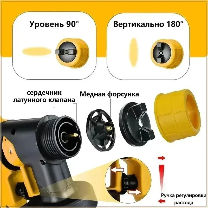 DEWALT Cordless Paint Sprayer, 800ML High Power Electric Spray Gun for Automotive Furniture & Metal Coating