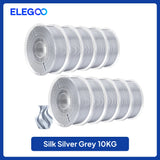 ELEGOO 5KG/10KG 1.75mm Silk PLA Filament,3D Printer Filament 1kg Gold Silver Fits for Most FDM 3D Printers