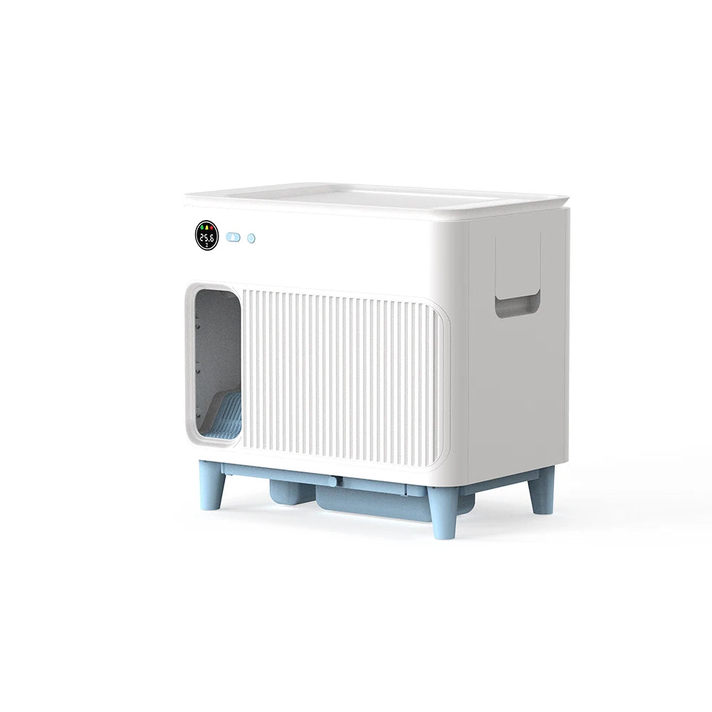 Smart New Luxury Cat Toilet Large Automatic Tuya APP Smart Cat Litter Box Intelligent Self-Cleaning With Plastic Material