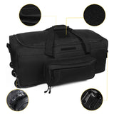124L Large Capacity Tactical Duffel Bag Rolling Luggage for Heavy-Duty Camping Hiking Luggage Travel Suitcase