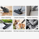 High Power Cordless Industrial Wet Dry Vacuum Cleaner Strong Suction Drum Canister for Construction Cleanup Warehouse Car Wash