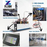 Customized High-Speed 2-18oz Paper Cup Making Machine Quality Small Factory Business Production Line Good Bearing Gearbox Motor