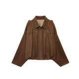 Women’s 2026 Autumn and Winter New Casual Fashion Suede-Textured Pilot Jacket Top