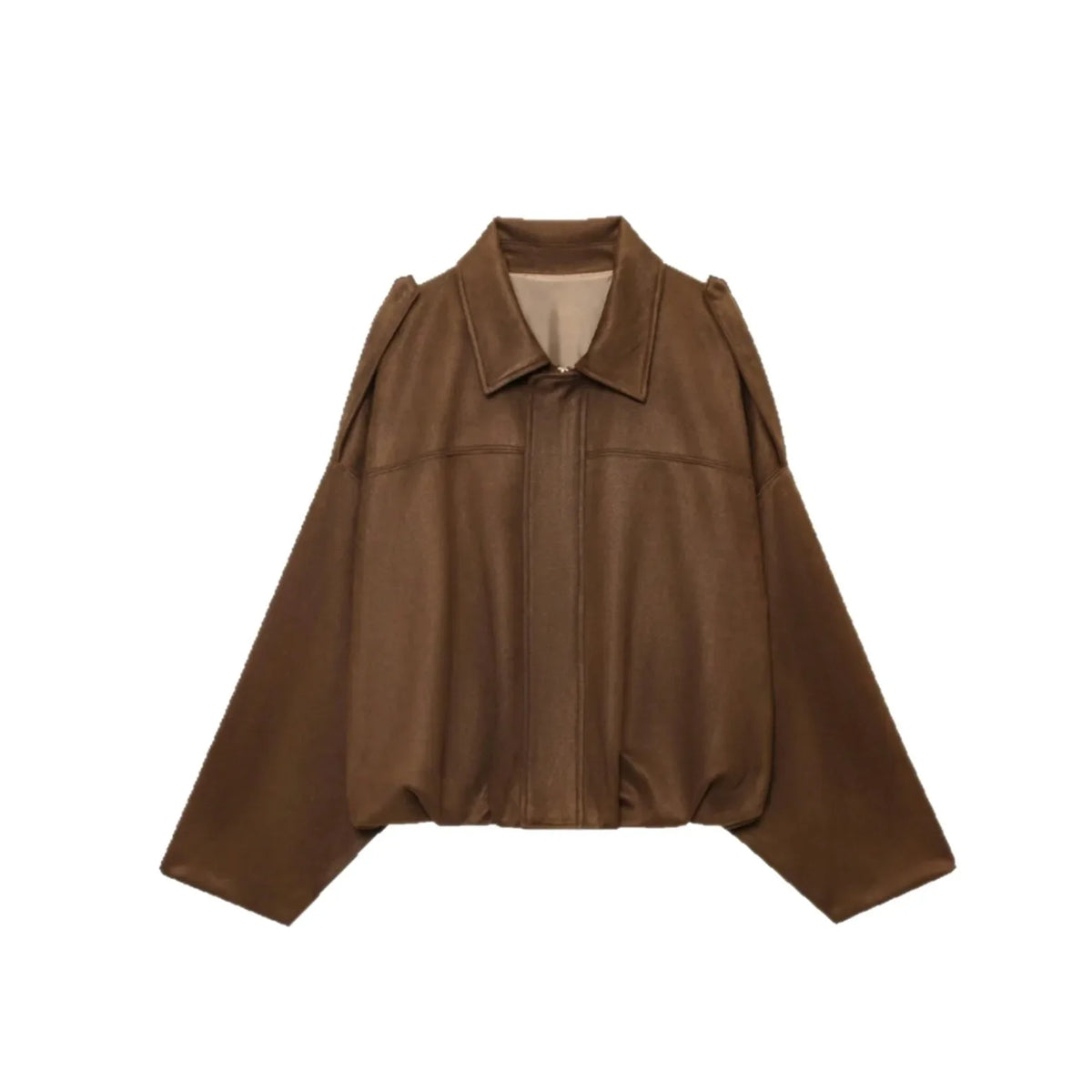 Women’s 2026 Autumn and Winter New Casual Fashion Suede-Textured Pilot Jacket Top