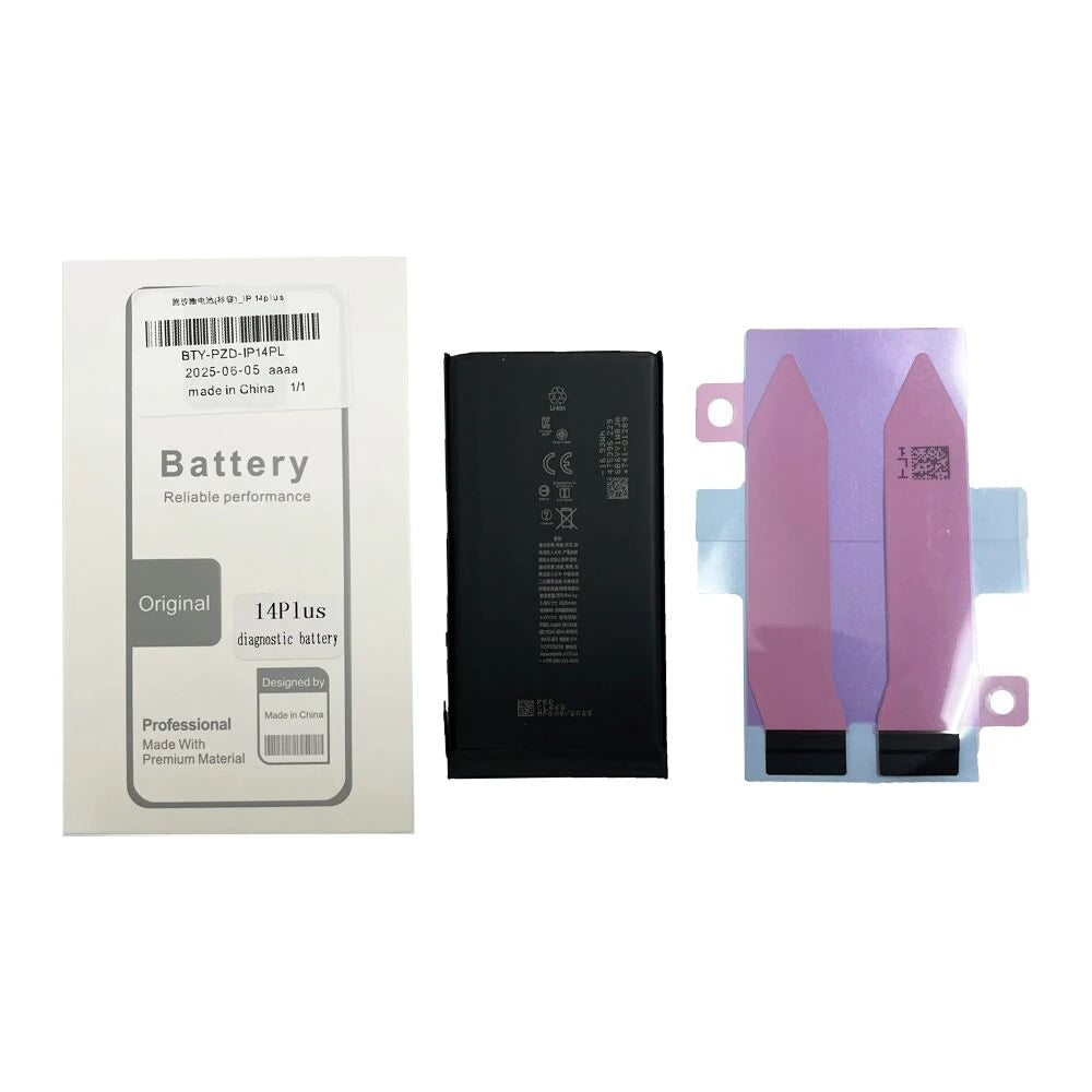 5Pcs/lot Diagnostic Battery For iPhone 12 to 15PM High Capacity Battery Shows Genuine Part No Need Older BMS No Pop Up Message