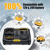 For Dewalt DCB609 Battery Dual Charger 4A For DCB200 DCB104 DCB107 DCB112 DCB115 DCB120 Rechargeable Battery Charger