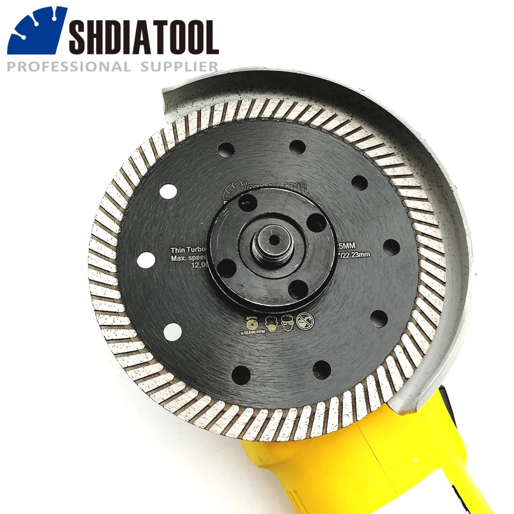 SHDIATOOL 10pcs Super-Thin Diamond Turbo Blades Cutting Ceramic Tile Granite Disc Saw Blade Cutter Marble Diameter 4" 4.5" 5"