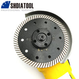 SHDIATOOL 10pcs Super-Thin Diamond Turbo Blades Cutting Ceramic Tile Granite Disc Saw Blade Cutter Marble Diameter 4" 4.5" 5"