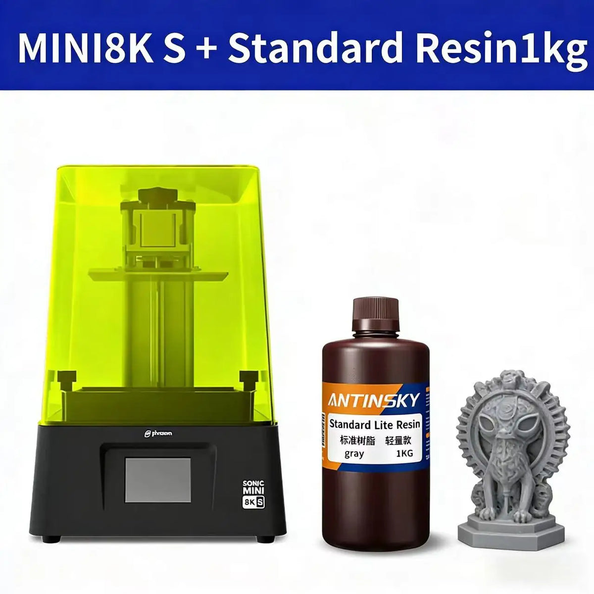 Phrozen Sonic Mini 8K S Dental LCD Resin 3D Printer 165*72*170mm Printing Volume impresora 3d