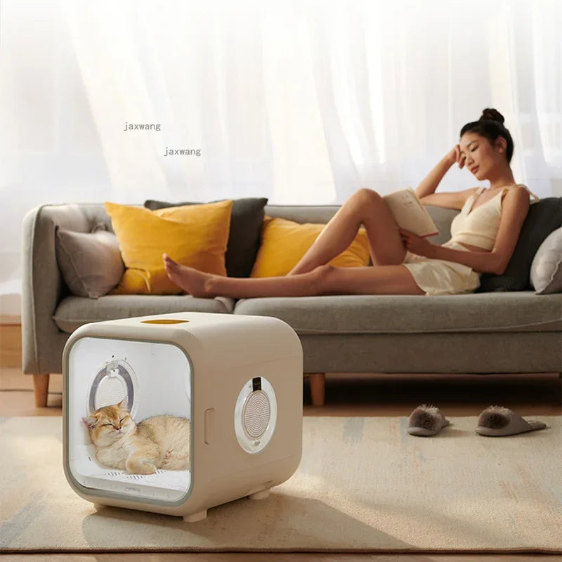 Smart Pet Drying Box Automatic Cat Hair Dryer Water Blower Puppy Bath Hair Blowing Machine Large Capacity Small Dogs Drying Room