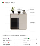 tea bar machine Solid wood living room, dining side cabinet, water bar, integrated locker against the wall, office tea cabinet